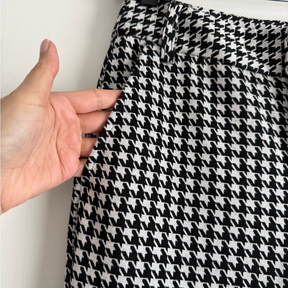 Cabi Houndstooth Wide Leg Pants Size 0 NWOT Chic High Rise Trouser - Picture 5 of 15